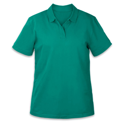 Teal Carter Womens Polos